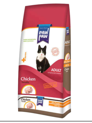 PAW PAW YETİŞKİN KEDİ MAMASI TAVUKLU 1 KG PAW PAW YETİŞKİN KEDİ MAMASI TAVUKLU 1 KG